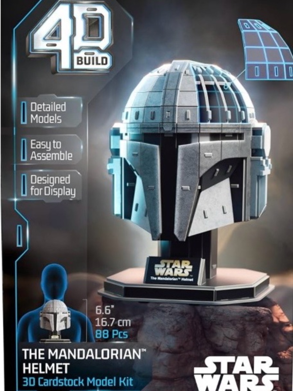 Star Wars 3 D Mandalorian Helmet Kit